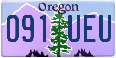 OR license plate 091UEU