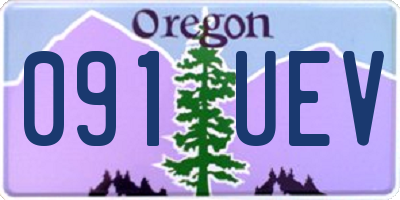 OR license plate 091UEV