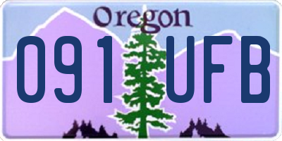 OR license plate 091UFB