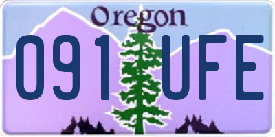 OR license plate 091UFE
