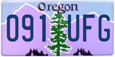 OR license plate 091UFG