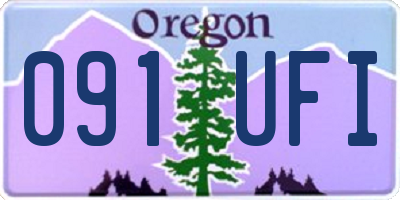 OR license plate 091UFI
