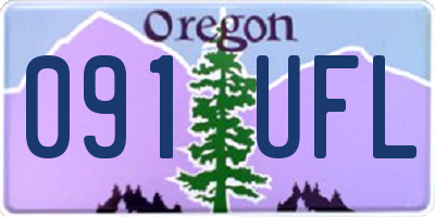 OR license plate 091UFL