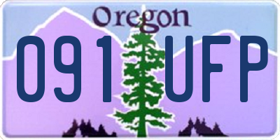 OR license plate 091UFP