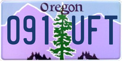 OR license plate 091UFT