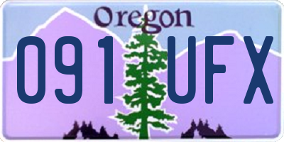 OR license plate 091UFX