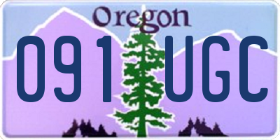 OR license plate 091UGC