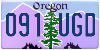 OR license plate 091UGD