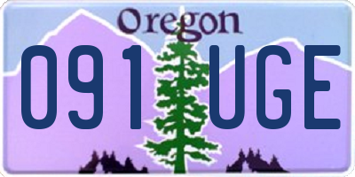 OR license plate 091UGE