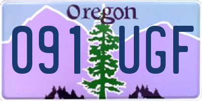 OR license plate 091UGF