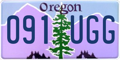 OR license plate 091UGG