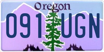 OR license plate 091UGN