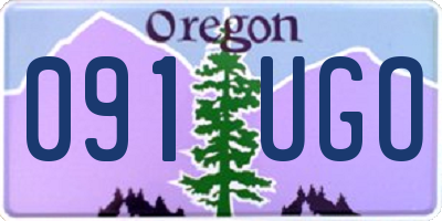 OR license plate 091UGO