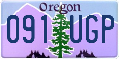 OR license plate 091UGP