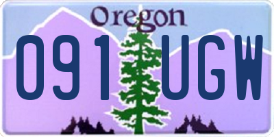 OR license plate 091UGW