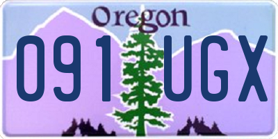 OR license plate 091UGX