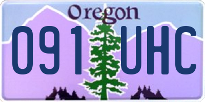 OR license plate 091UHC