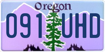 OR license plate 091UHD