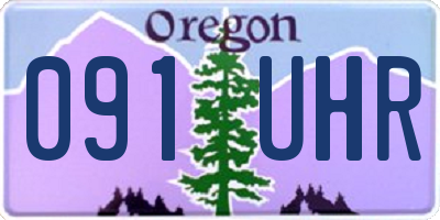 OR license plate 091UHR