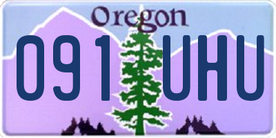 OR license plate 091UHU