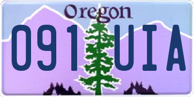 OR license plate 091UIA