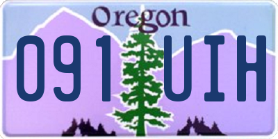 OR license plate 091UIH