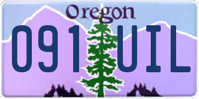 OR license plate 091UIL