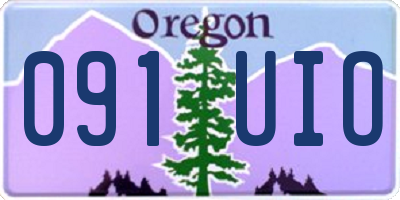 OR license plate 091UIO