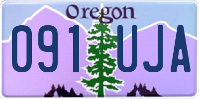 OR license plate 091UJA