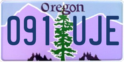 OR license plate 091UJE