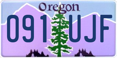 OR license plate 091UJF