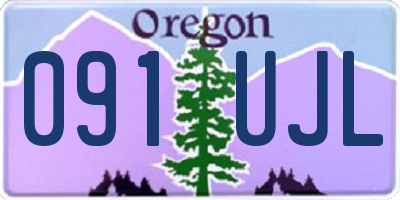 OR license plate 091UJL