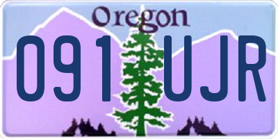 OR license plate 091UJR