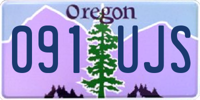 OR license plate 091UJS