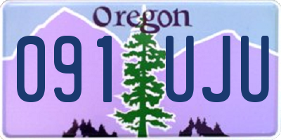 OR license plate 091UJU
