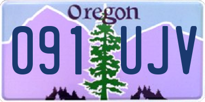 OR license plate 091UJV