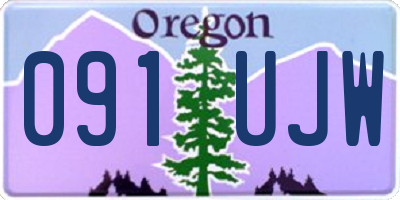 OR license plate 091UJW