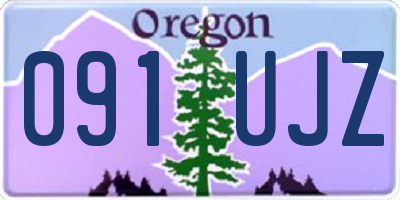 OR license plate 091UJZ