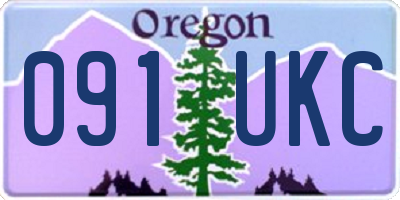 OR license plate 091UKC