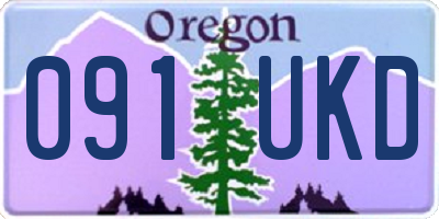 OR license plate 091UKD