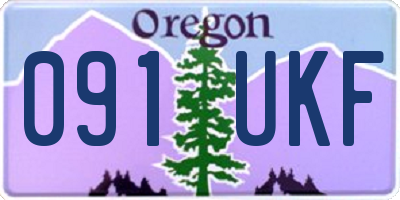 OR license plate 091UKF
