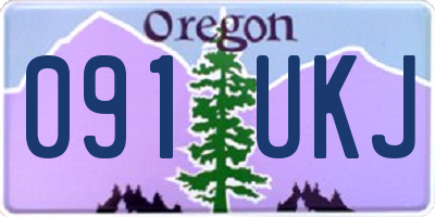 OR license plate 091UKJ