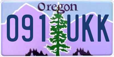 OR license plate 091UKK
