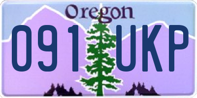 OR license plate 091UKP