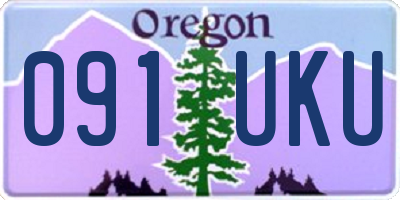 OR license plate 091UKU