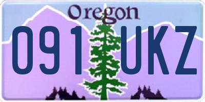 OR license plate 091UKZ