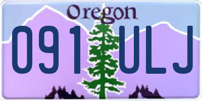 OR license plate 091ULJ