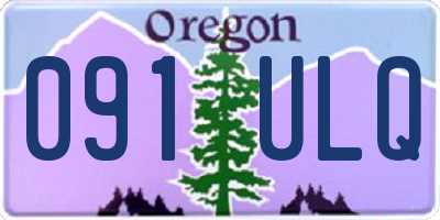 OR license plate 091ULQ