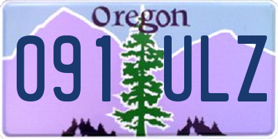 OR license plate 091ULZ