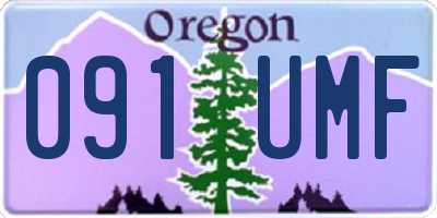 OR license plate 091UMF